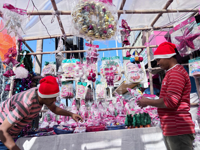 Preparations of Merry Christmas begins at shops of Agartala on December 18.